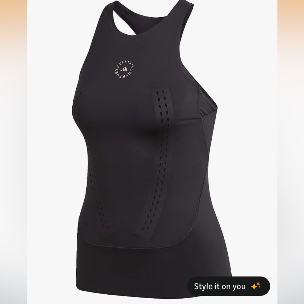 😍Adidas by Stella McCartney True Purpose Black Tank Top Small